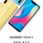 Постер Huawei Nova 3 раскрывает внешний вид устройства