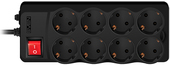 Сетевой фильтр SVEN Optima Pro 8 розеток, черный, 1.8 м