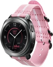 Ремешок Samsung Premium Nato для Galaxy Watch 42mm & Gear Sport (розовый/белый)